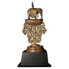 18th/19th Century Bronze Tibetan Altar Piece - 8629