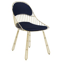 Gold Plated Stainless Steel Outdoor Dining Chair