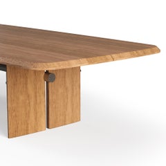 Torii Outdoor Dining Table with Iroko Wood for Outdoor