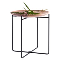 Wood Ottoman or Side Table by Studio Marta Manente in Tauari Wood