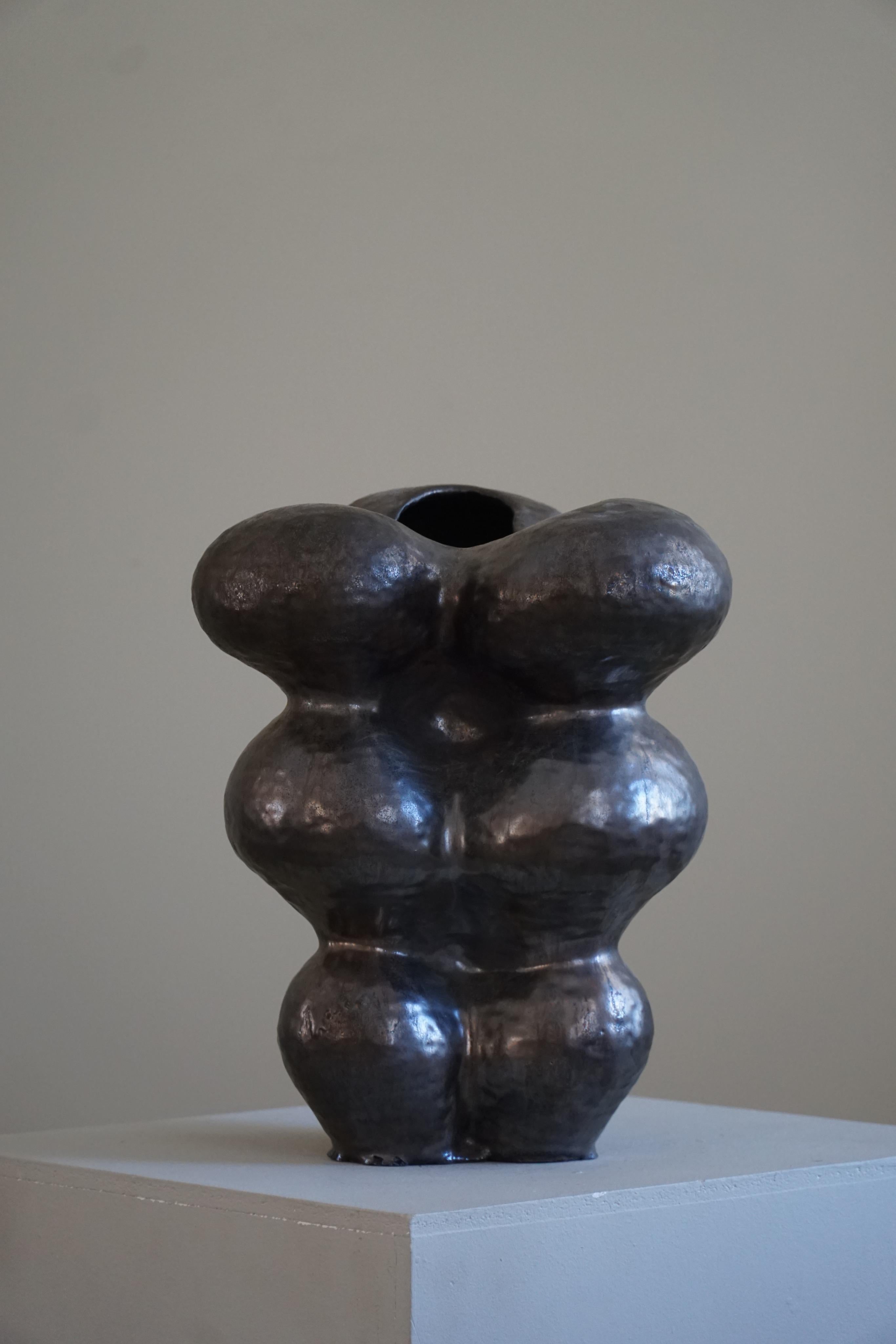 Large Ceramic Vase by Danish Artist Ole Victor, 2021 8