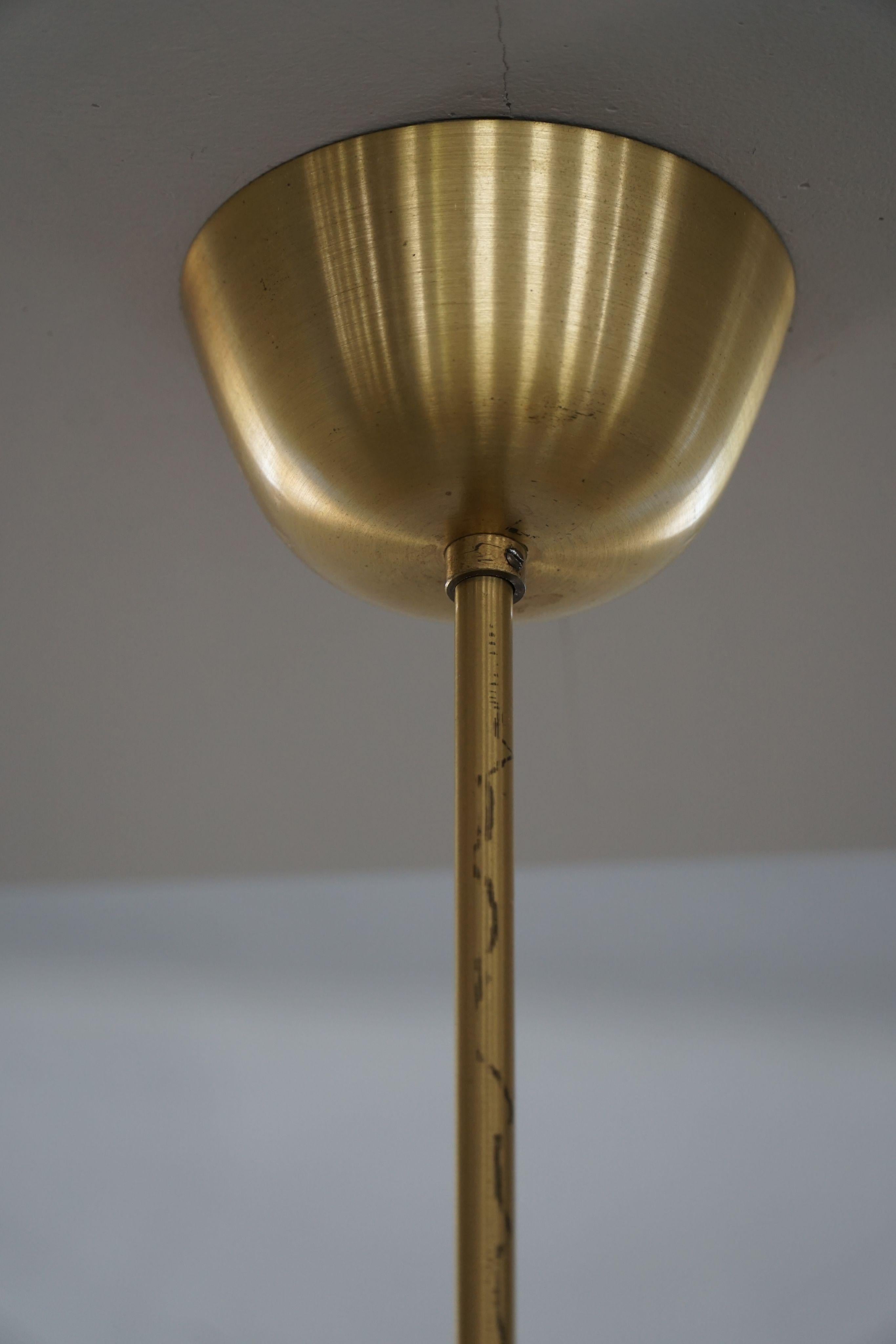 Lampadario svedese a 5 bracci, Mid Century Modern, Attr. Hans Bergström, anni '50 in vendita 3