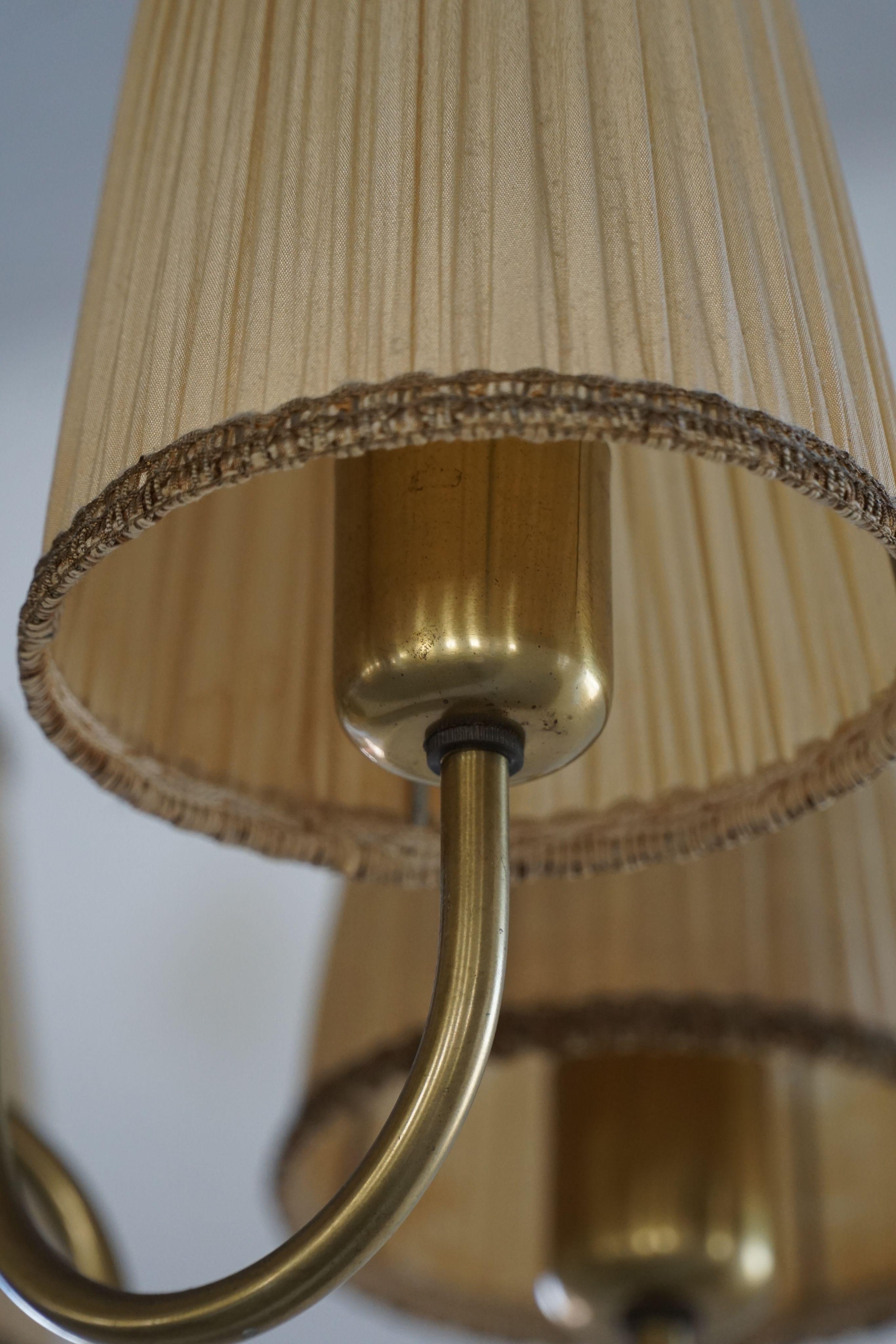 Lampadario svedese a 5 bracci, Mid Century Modern, Attr. Hans Bergström, anni '50 in vendita 2