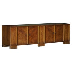 Large Sculptural Oak Sideboard with Paneled Doors, Danish Modern, 1950s