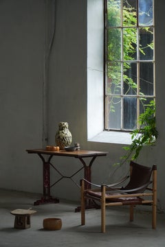 Louis Vuitton, Art Deco Bistro Table in Cast Iron & Wood, France, 1920s–1930s