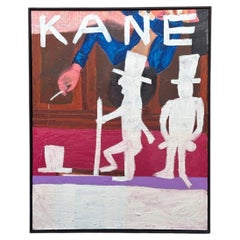 Öl- und Acrylgemälde ohne Titel „Kane“ von Matthew Chambers