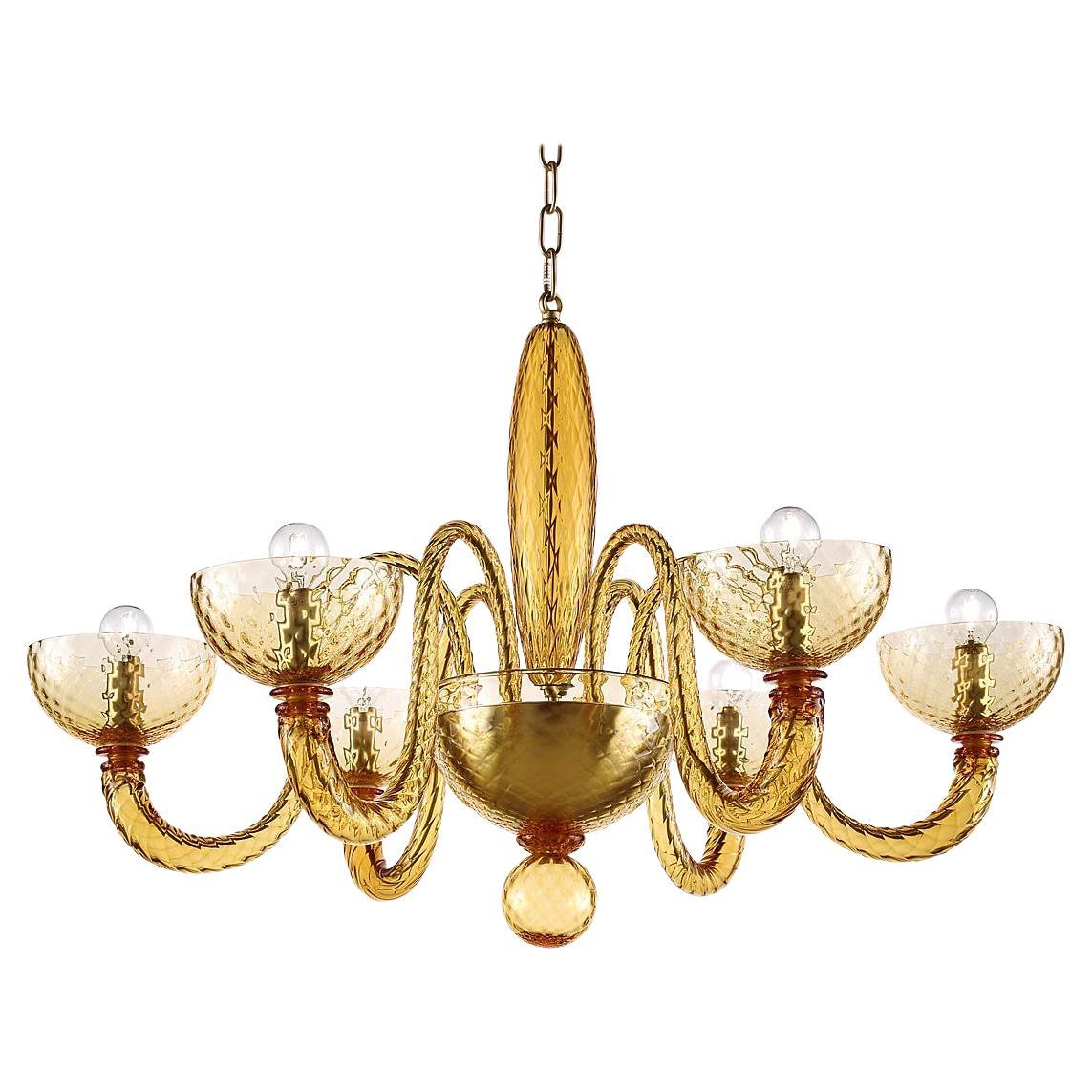 Artistic Handmade Murano Glass Chandelier Bright by La Murrina