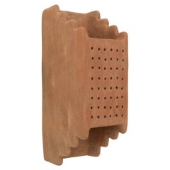 Terracotta contemporary Ceramic Wall Light Made of local Clay, handcrafted