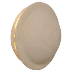 Contemporary Organic Modern Moroccan Handmade Terracotta White Ceramic Wall Lamp