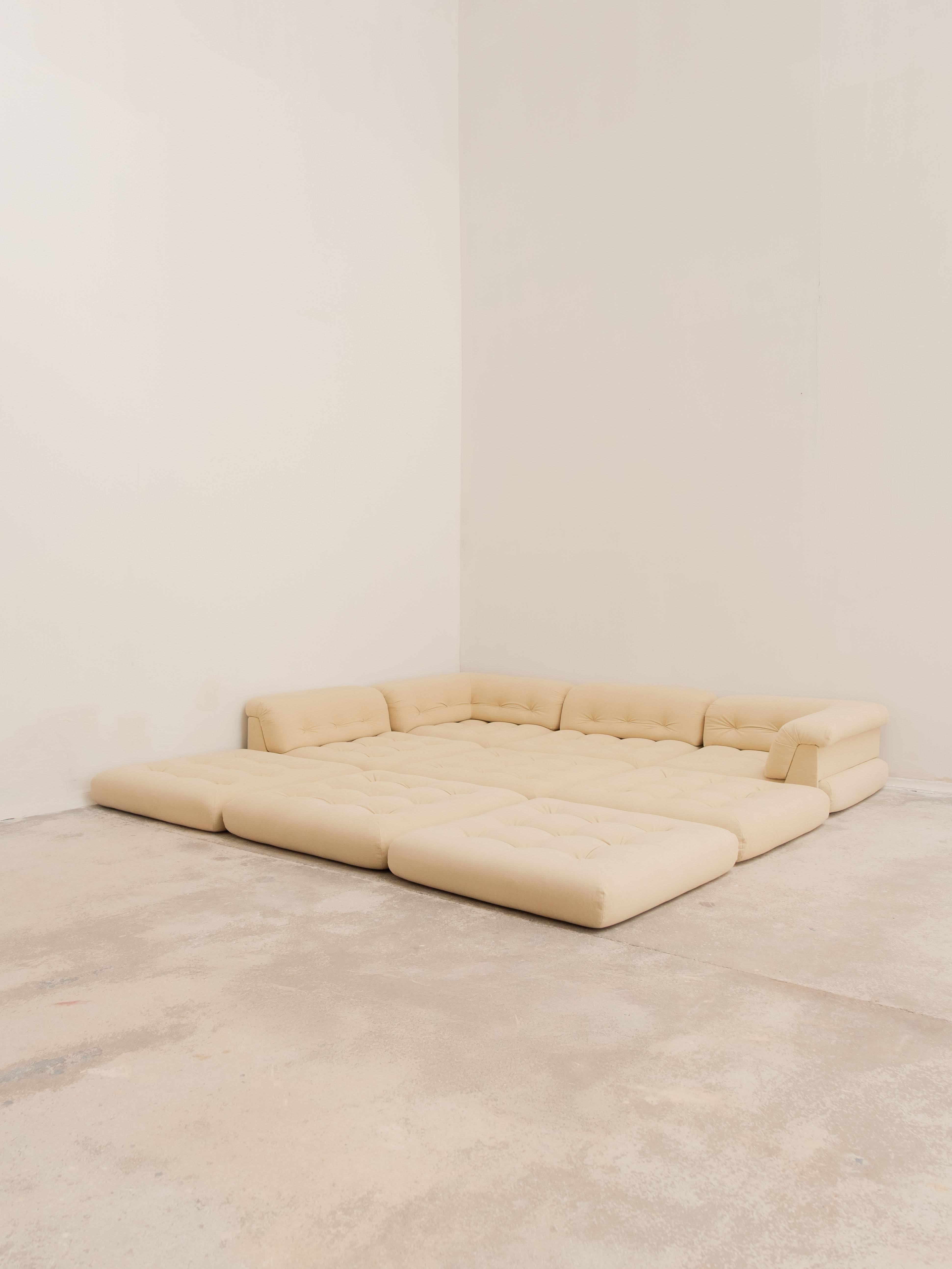 Divano Mah Jong di Hans Hopfer per Roche Bobois, anni '70, Francia in vendita 12