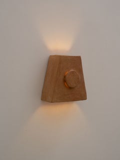 Contemporary Organic Modern Moroccan Handmade Terracotta Ceramic Wall Lamp