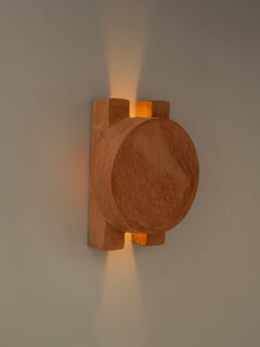 Contemporary Organic Modern Moroccan Handmade Terracotta Ceramic Wall Lamp