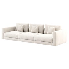 21st-century modern modular sofa, customisable in Fabric and Leather