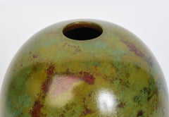 Japanische Showa-Bronzevase des frühen 20. Jahrhunderts mit Künstlerschild