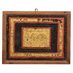 19th Century, Mandalay, Antique Burmese Wood Carving Panel