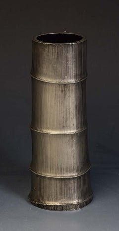 Jarrón japonés de bronce de principios del siglo XX, Showa