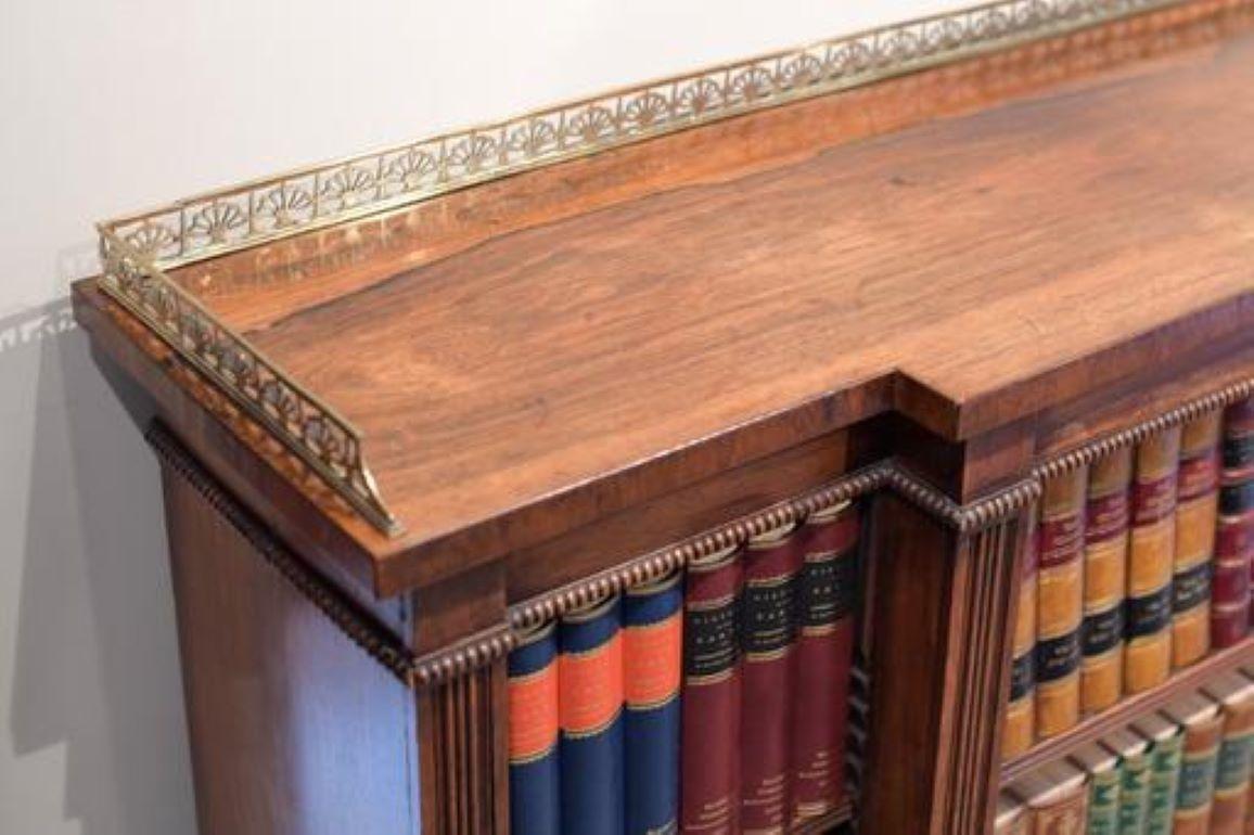 19th Century Pair of English Regency Open Bookcases Attributed to Gillows  4
