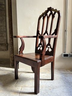 An 18th Century Gothic Armchair