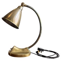 A 1930s Brass Desk Light