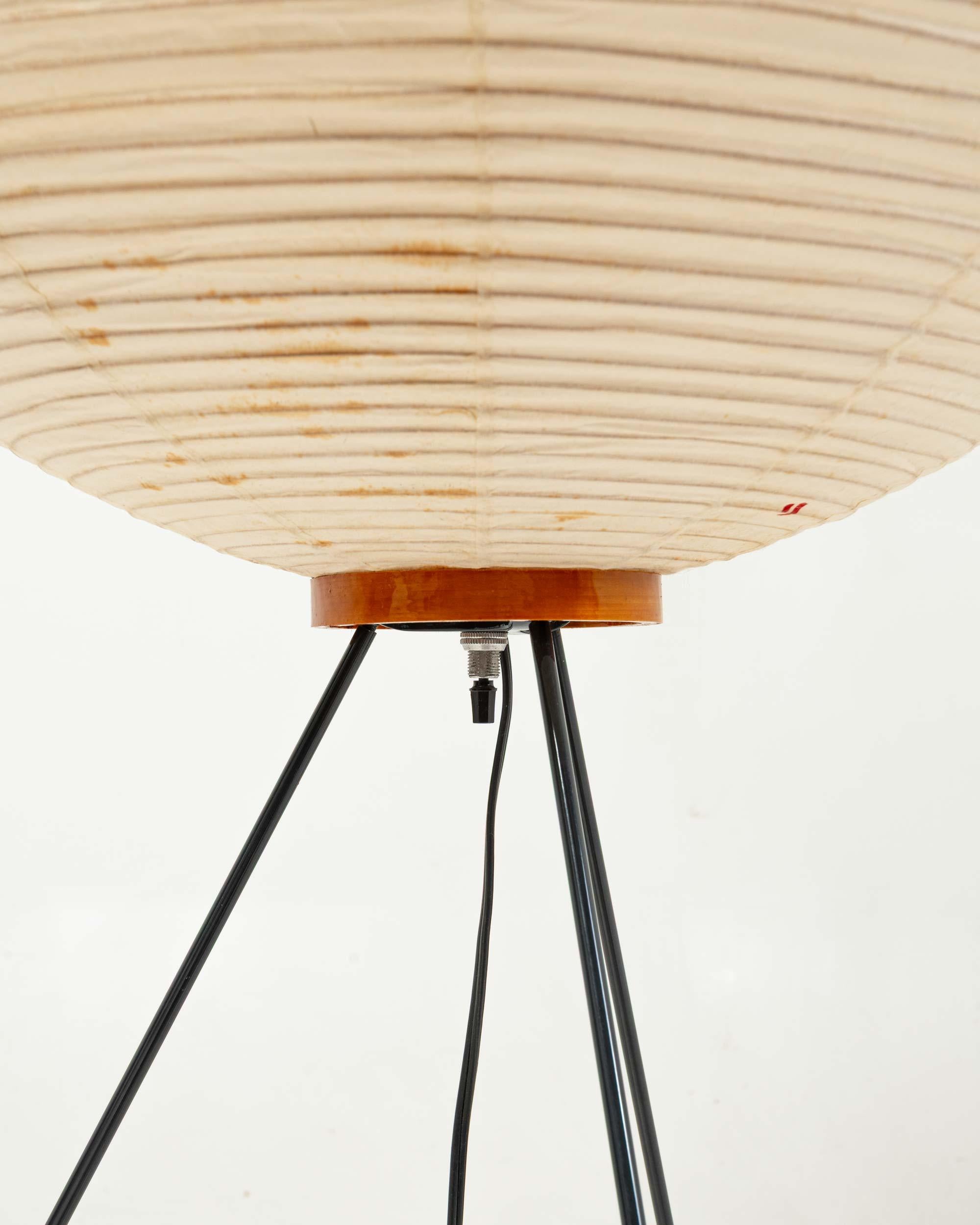 Japanese Early Isamu Noguchi Akari Floor Lamp 10A , 1950s For Sale