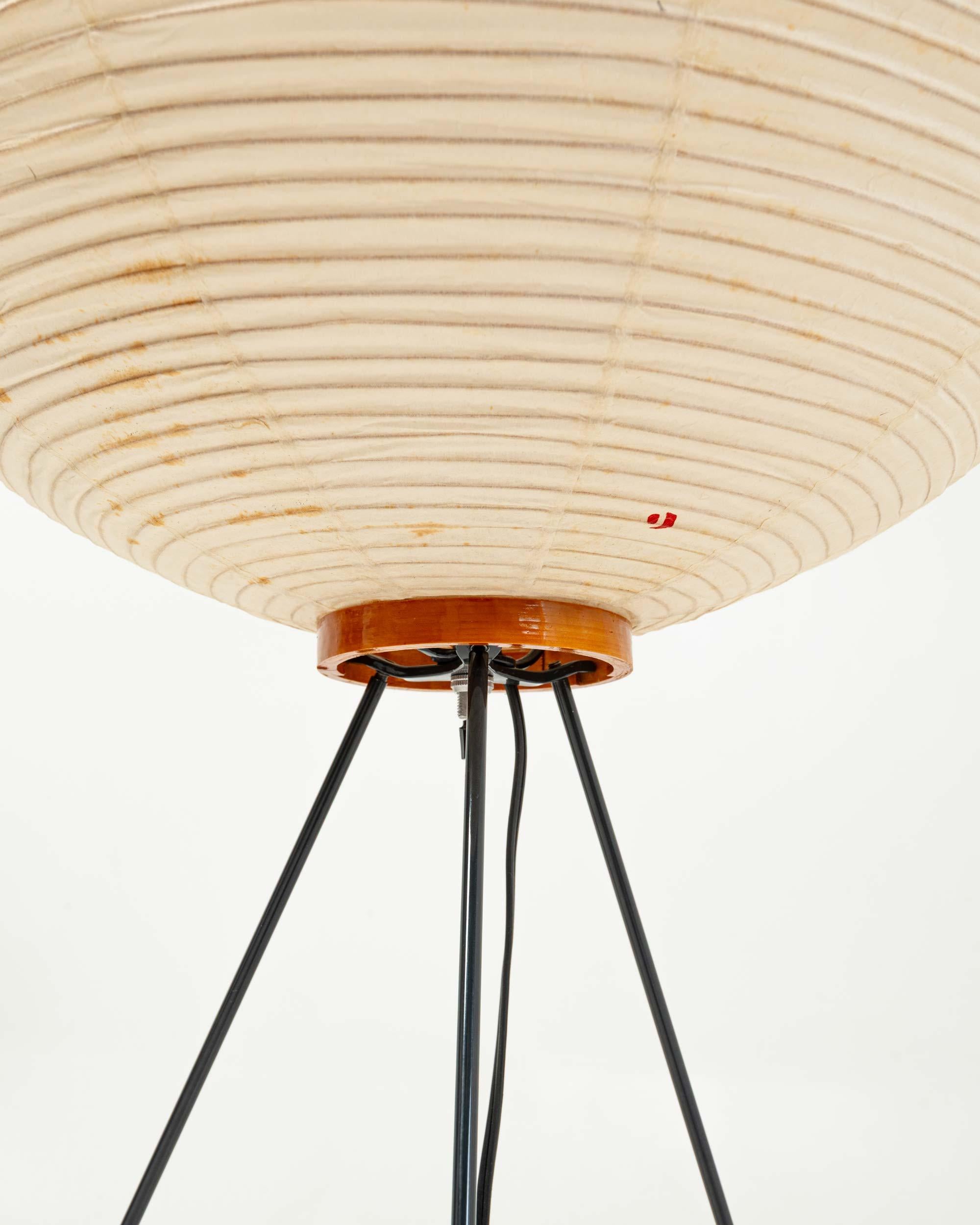 Mid-20th Century Early Isamu Noguchi Akari Floor Lamp 10A , 1950s For Sale