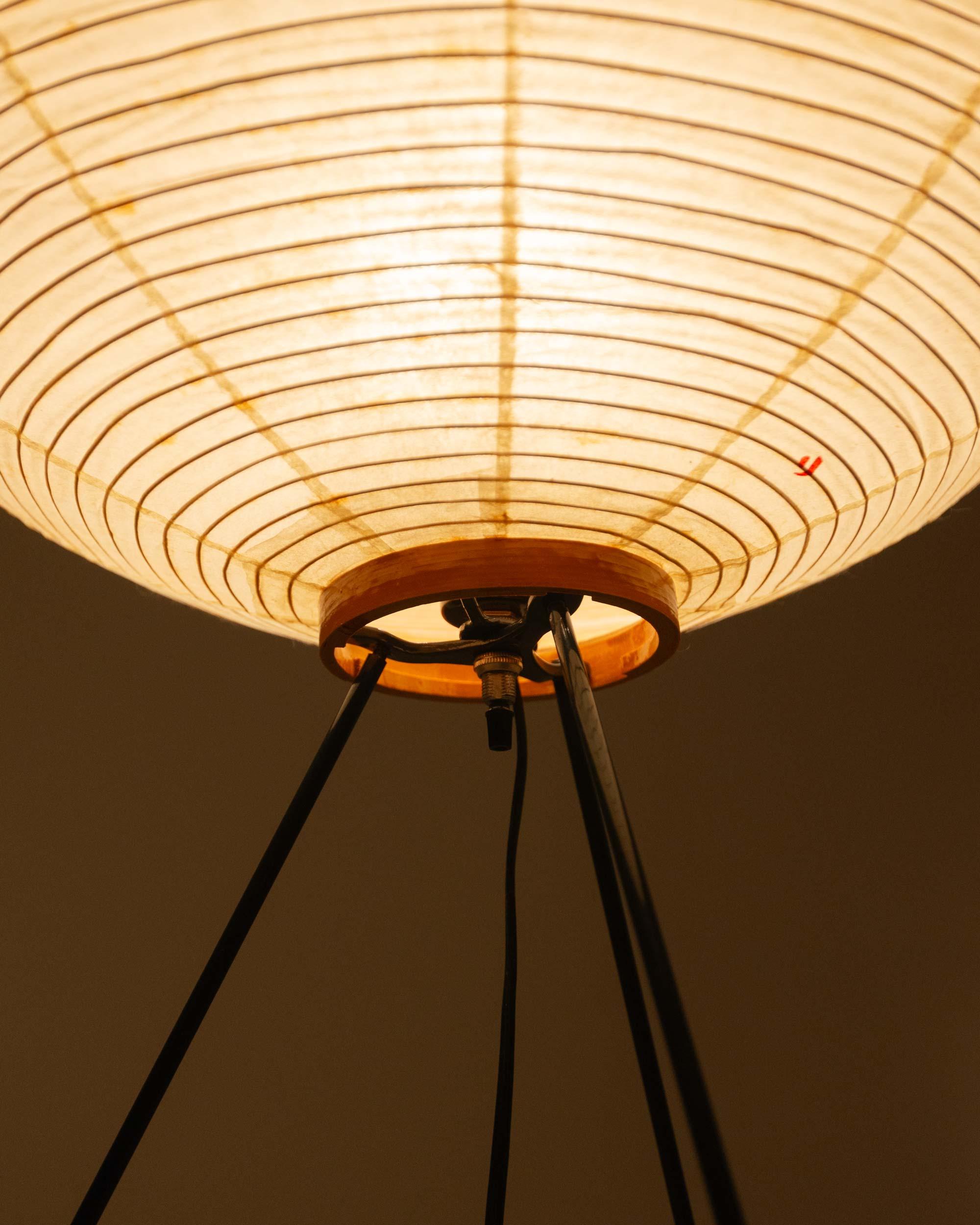 Early Isamu Noguchi Akari Floor Lamp 10A , 1950s For Sale 9