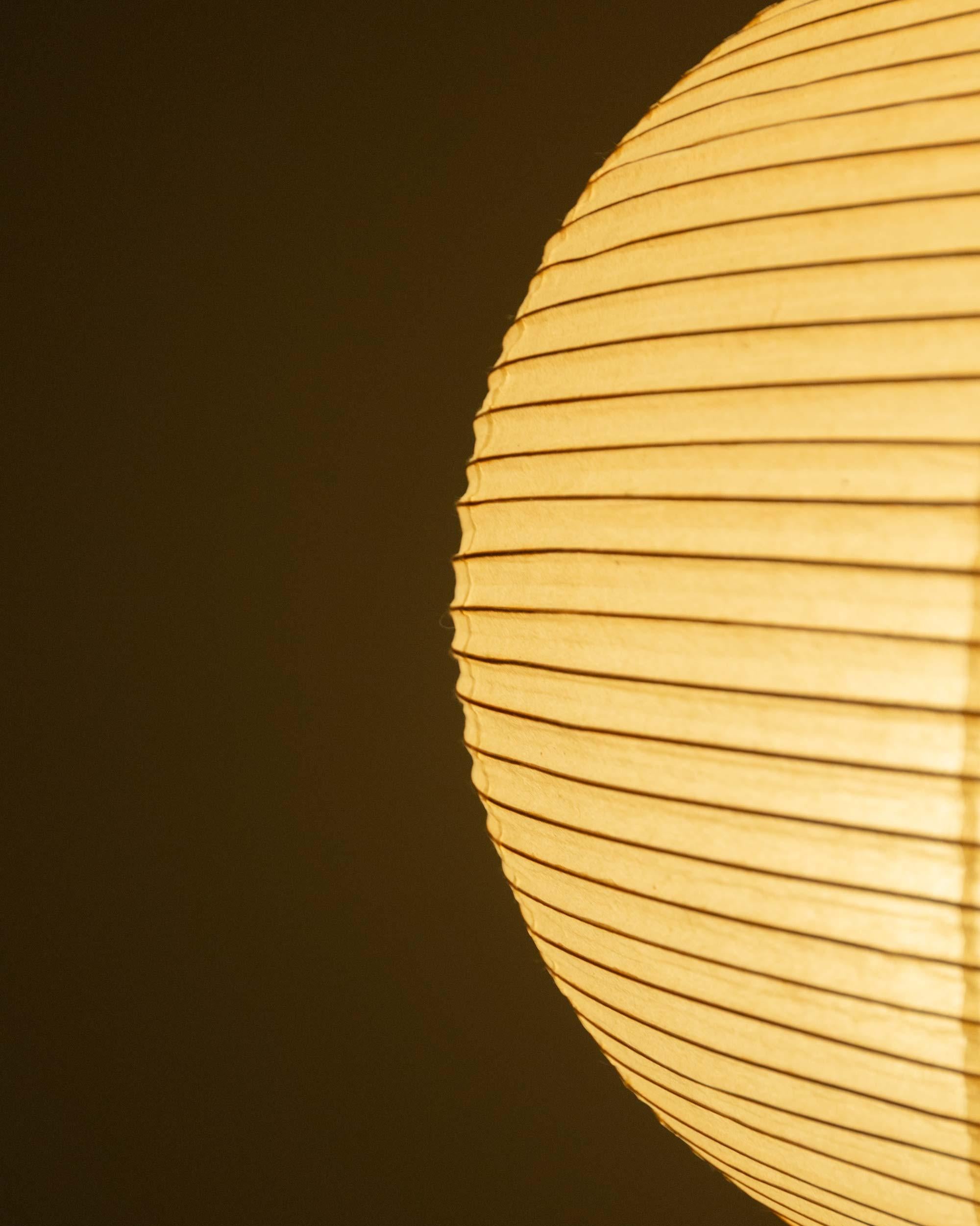 Early Isamu Noguchi Akari Light Sculpture BB3 45A Floor Lamp For Sale 11