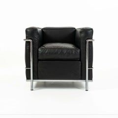 Early Production 1970s Le Corbusier Cassina LC2 Armchair Fauteuil Grand Confort