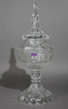 Used 19" Marquis By Waterford Crystal Covered Urn 