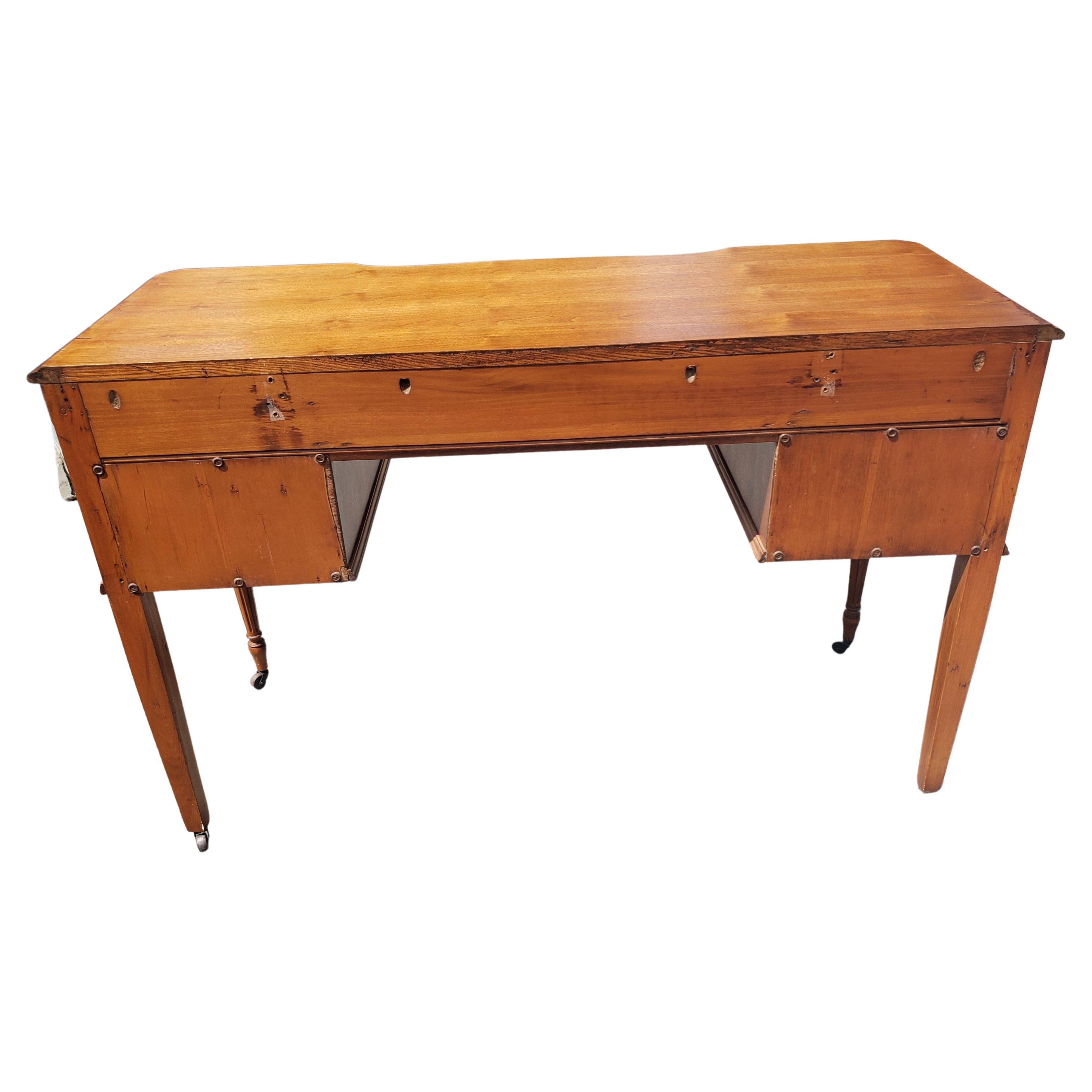 George III Style Walnut Vanity Dressing Table 2