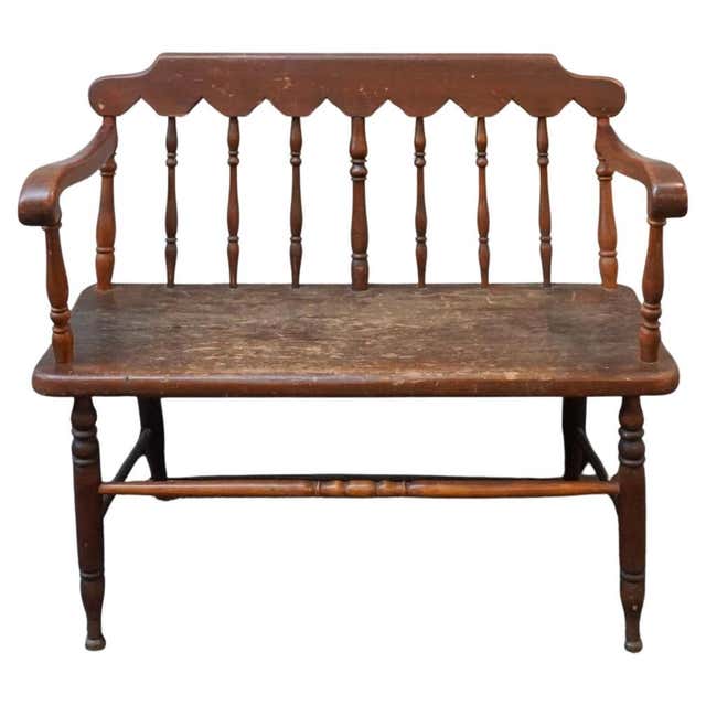 American Colonial Benches - 12 For Sale at 1stDibs | colonial style ...