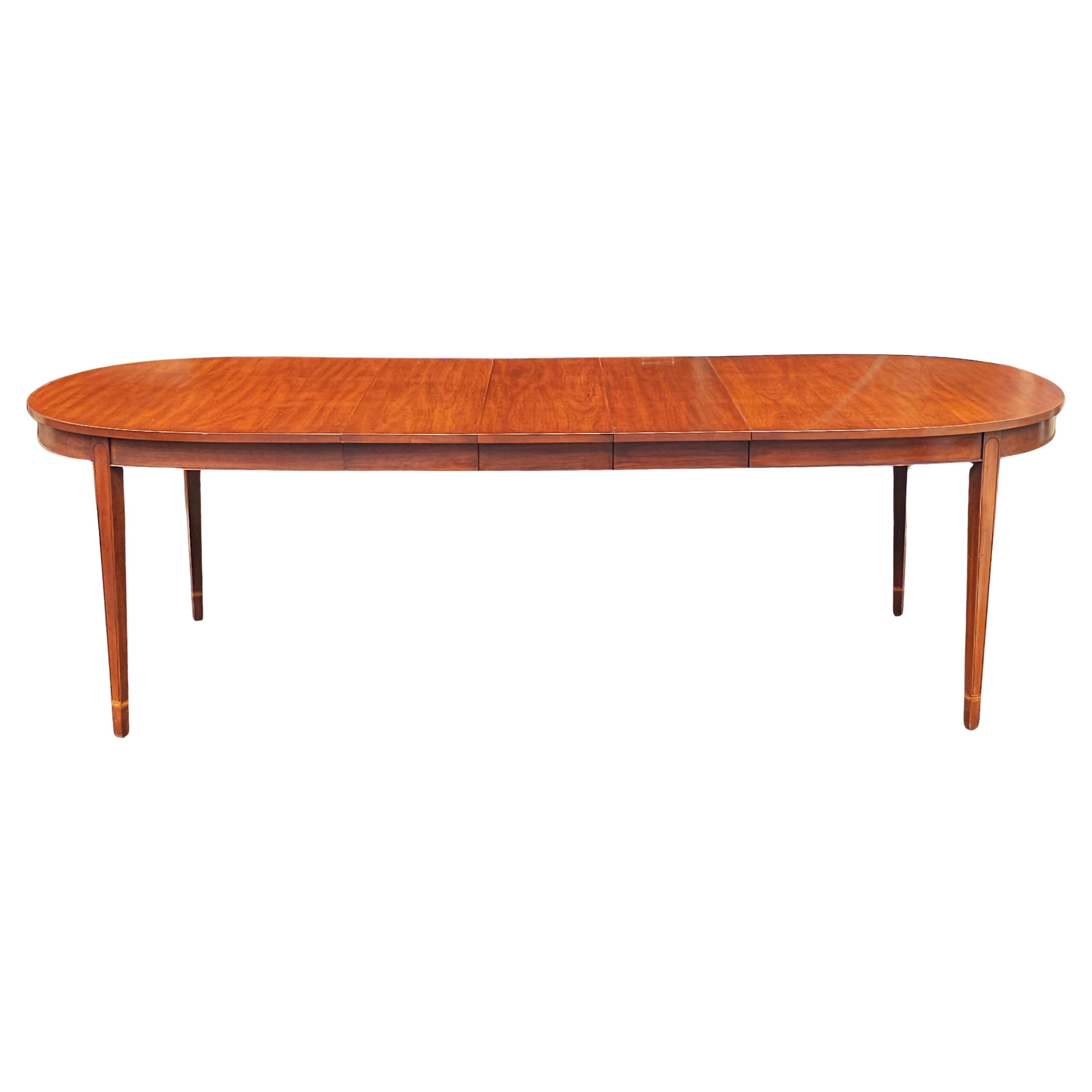 Henkel Harris Federal Cherry Extension Dining Table with Three Leaves