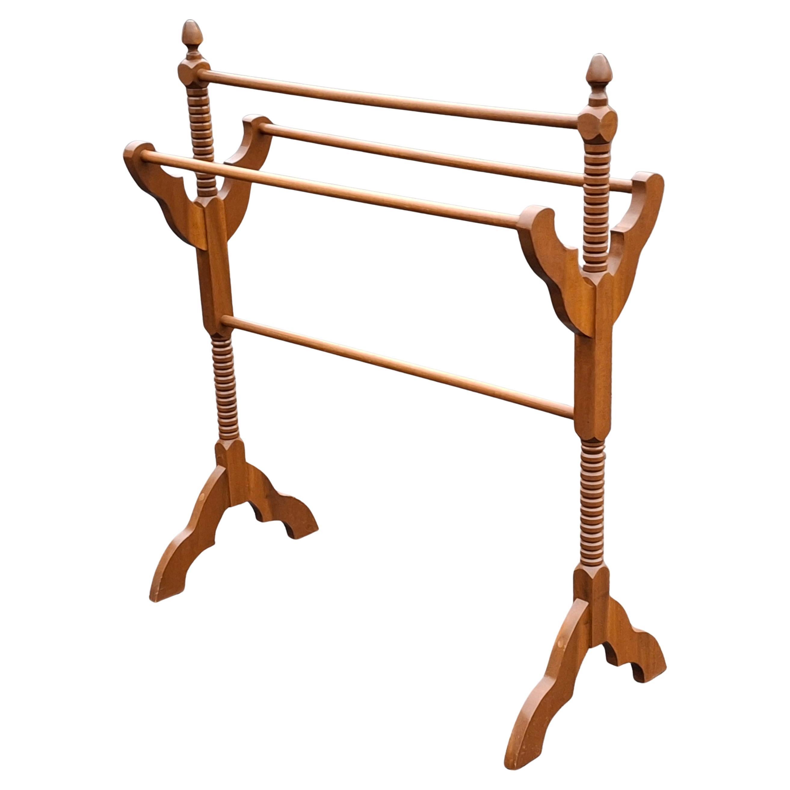 Victorian Style Carved Mahogany Quilt Rack