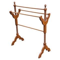 Victorian Style Carved Mahogany Quilt Rack