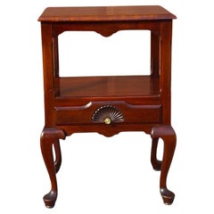 Ritter Georgetown Galleries Queen Anne Style Mahogany Tier Side Table Nightstand