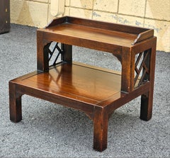 Drexel Heritage Chippendale Style Mahogany Bedsteps