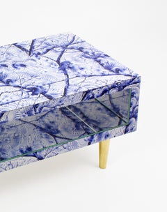 Delft Real Dream Coffee Table with Mirrored Interior by Normalcy, NYC