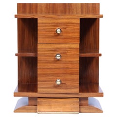 Art Deco Bedside Cabinet in Walnut