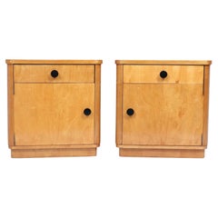 Pair of Blonde Bedside cabinets in chestnut