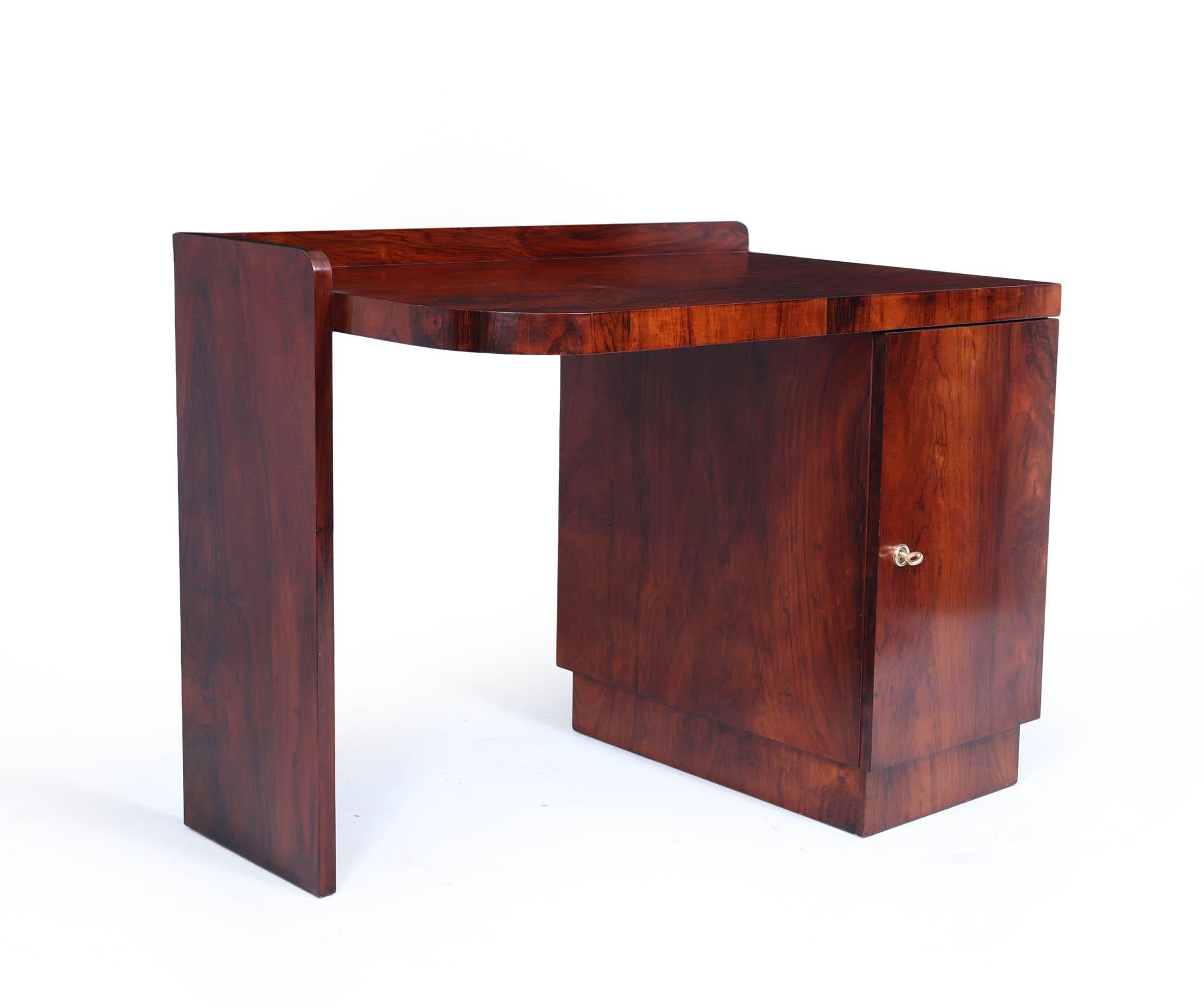 Französischer Art Deco Palisander-Schreibtisch (Mitte des 20. Jahrhunderts) im Angebot