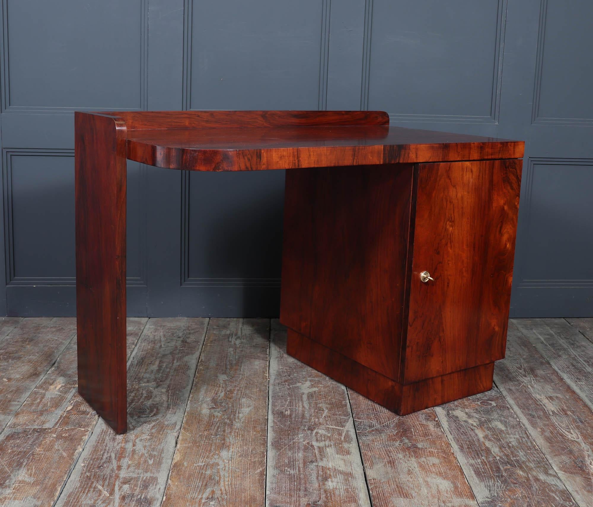 Französischer Art Deco Palisander-Schreibtisch im Angebot 5