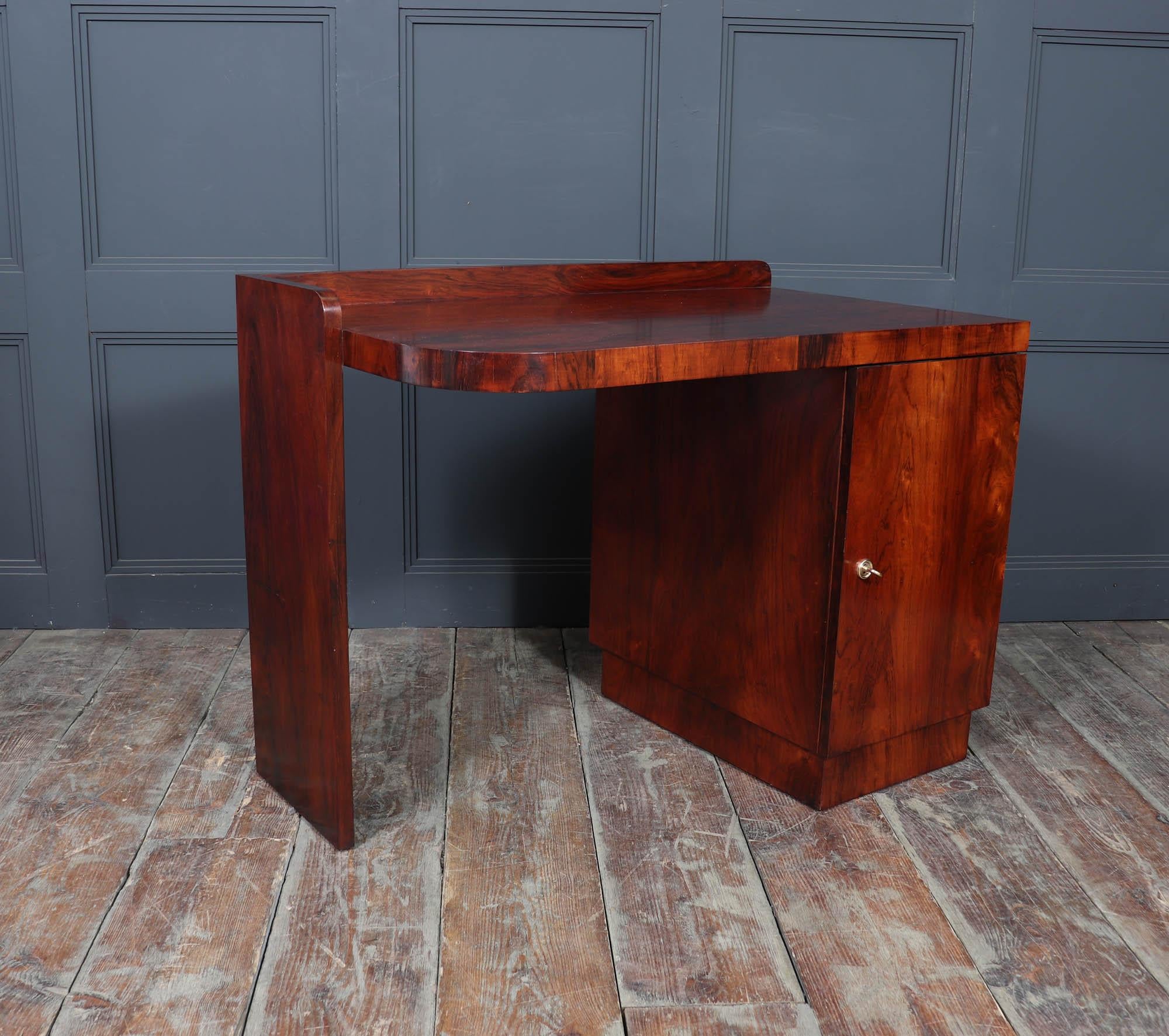 Französischer Art Deco Palisander-Schreibtisch im Angebot 6
