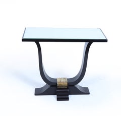 French Art Deco black Ebonised Console Table