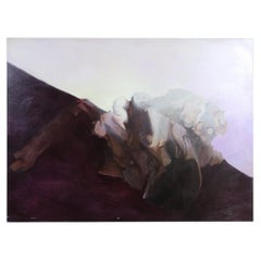 Large Signed Abstract Oil on Board by J. Dupain c.1960