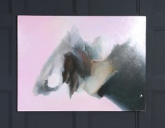 Large Abstract Oil on Board Attributed to J. Dupain c.1960