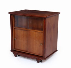 French Art Deco Rotating Cocktail Cabinet, c.1940