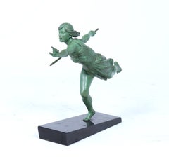 Art Deco Sculpture ‘The Huntress’ by Emile Carlier Circa 1925