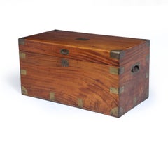 Antique Camphor wood Military Campaign Chest, Circa 1880