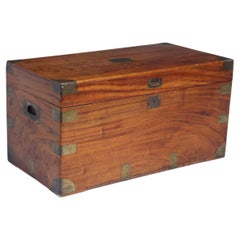 Antique Camphor wood Military Campaign Chest, Circa 1880