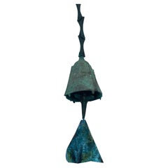 Campana de viento de bronce de mediados de siglo Paolo Soleri Años 60